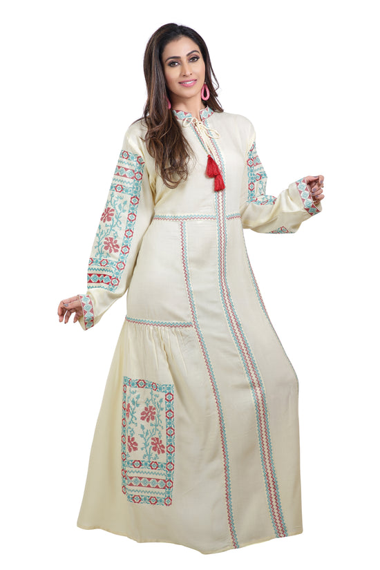 Abaya Kaftan Dress Kaftan Long Maxi Dubai Muslim India | Ubuy