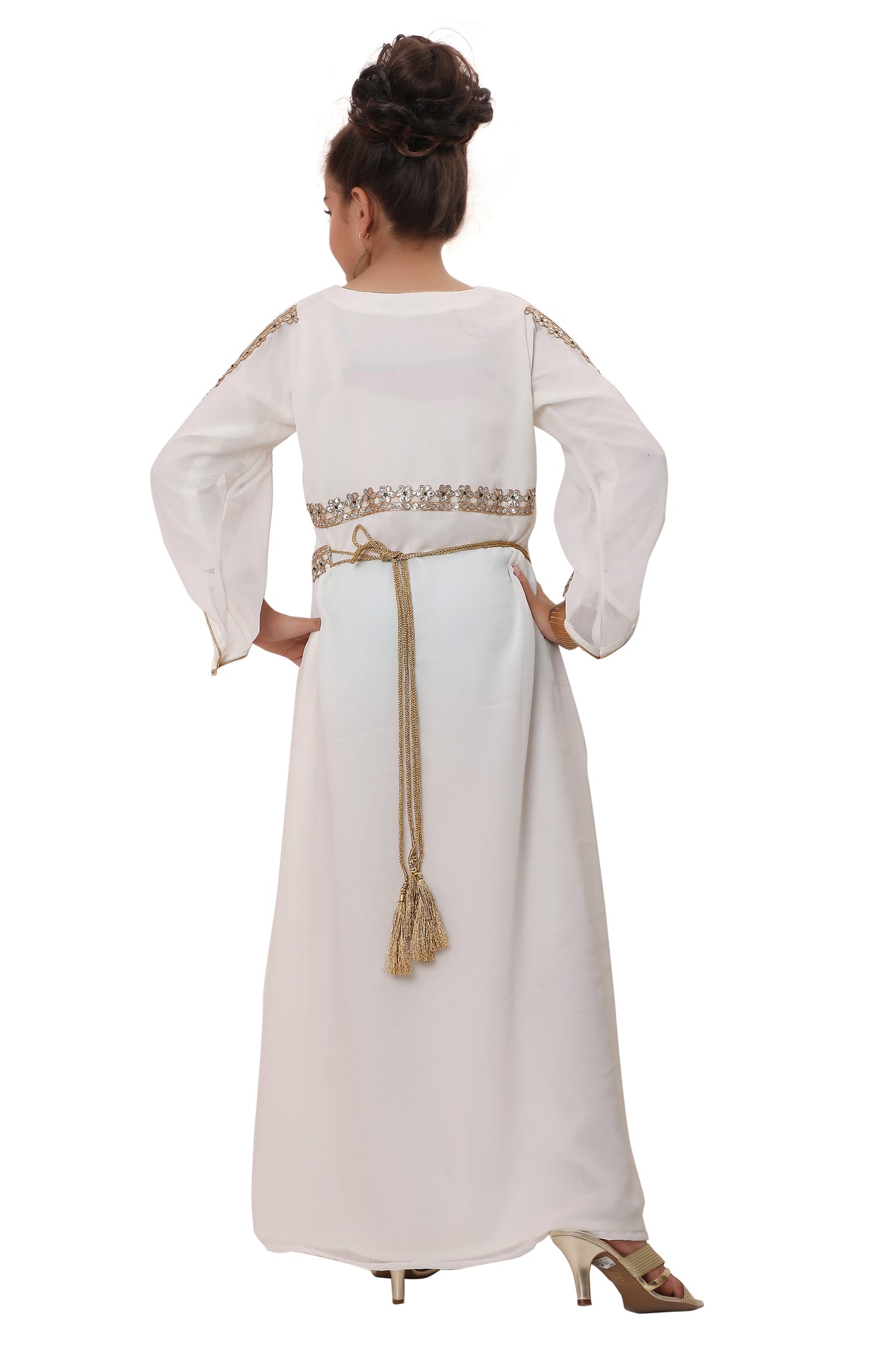 Fancy Childwear Designer Long Maxi Dress For Kids 44 Inches Length Fancy Childwear Designer Long Maxi Dress For Kids 44 Inches Length