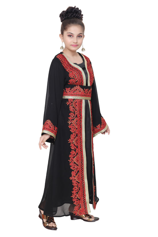 Load image into Gallery viewer, Party Wear Luxe Kaftan For Kids - Maxim Creation
