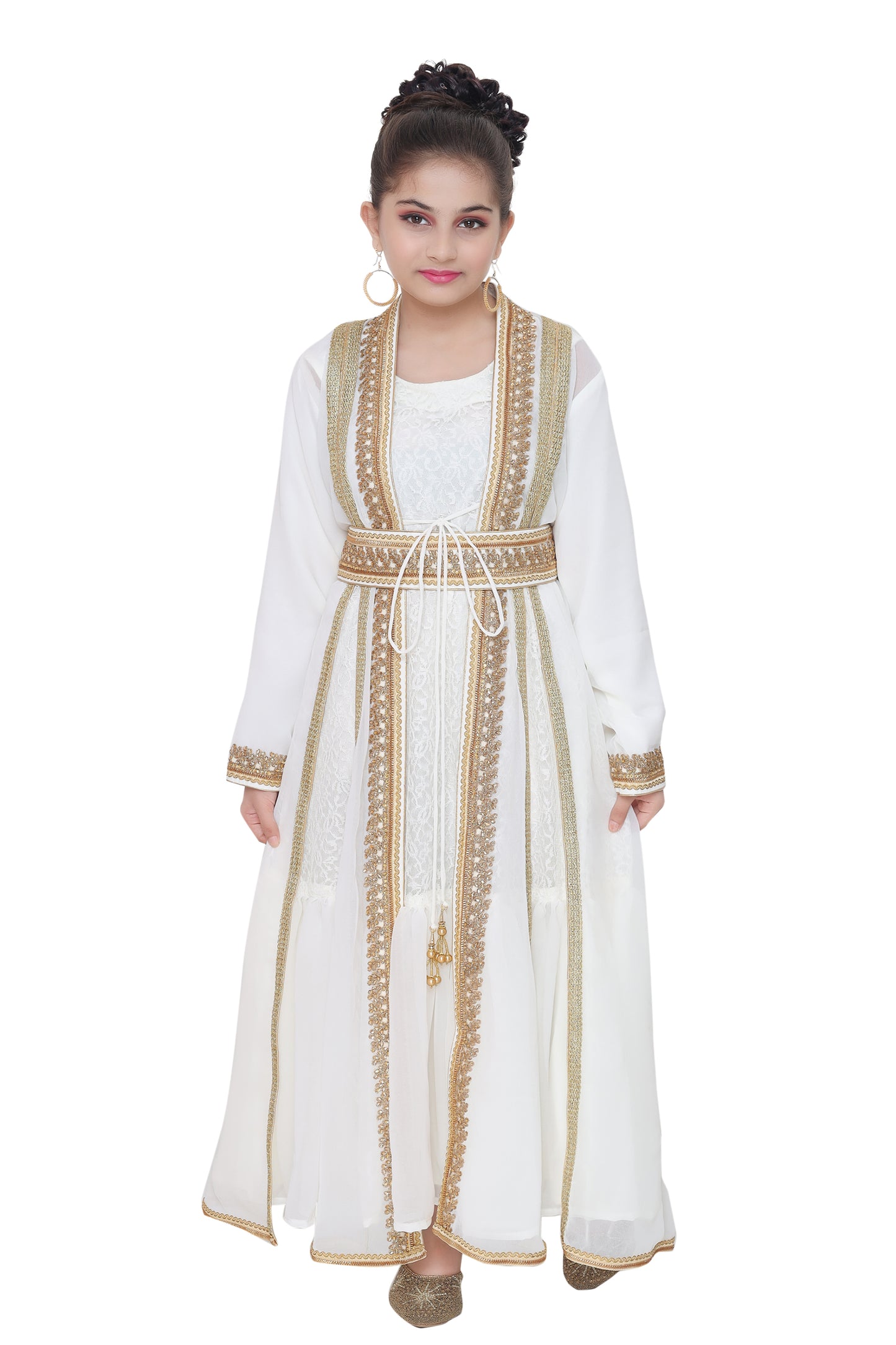 Arabian Cardigan Gown For Kids 34 Inches Length Arabian Cardigan Gown For Kids 34 Inches Length