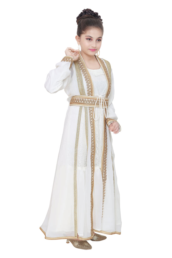 Load image into Gallery viewer, Arabian Cardigan Gown For Kids - Maxim Creation
