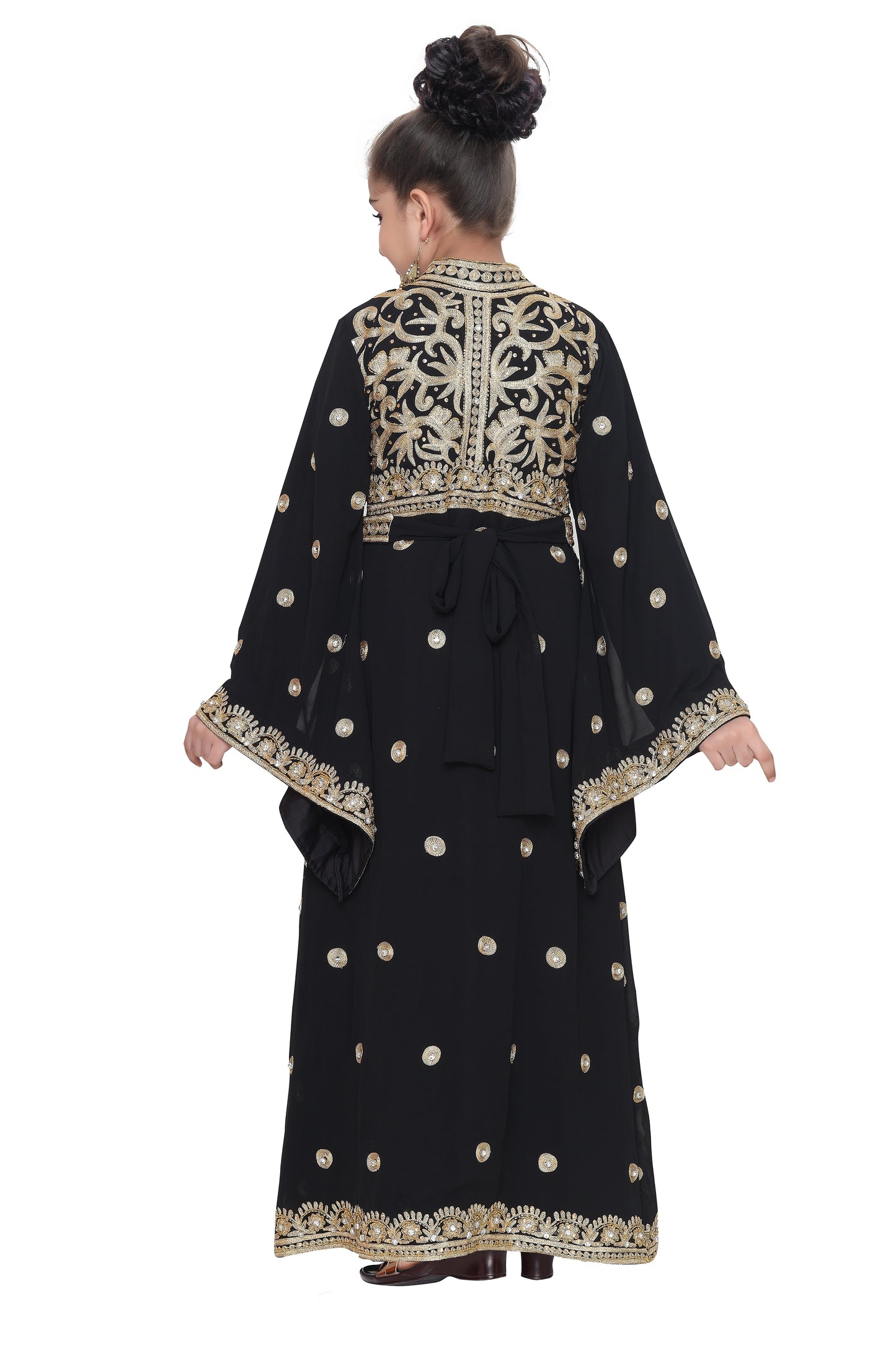 Arabian Djellaba Maxi Embroidered Dress Arabian Djellaba Maxi Embroidered Dress