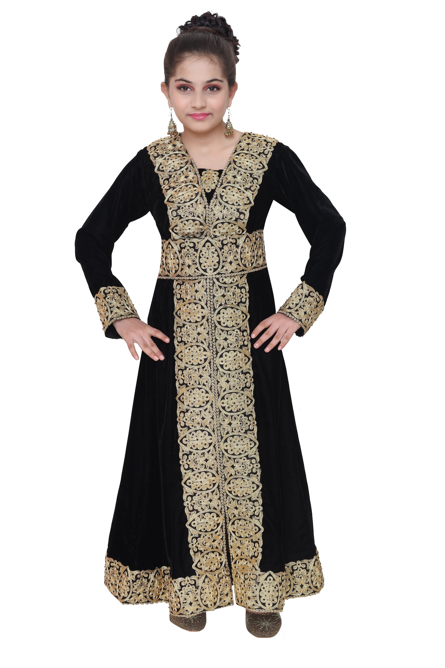 Arabian Gown with Lace Work - Maxim Creation
