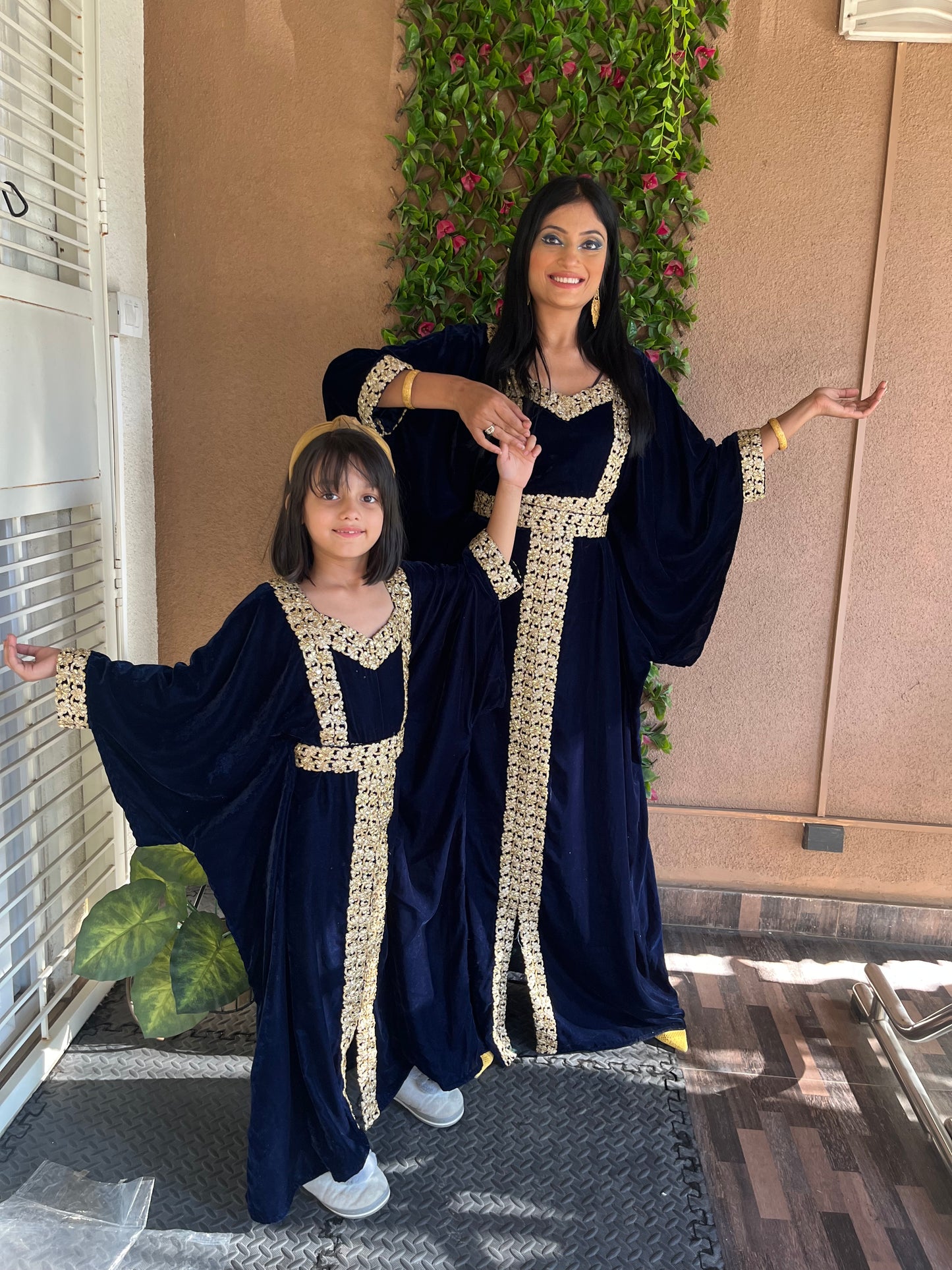 designer mother daughter dresses Floral Anarkali for Mommy and Daughter | Floral Embroidered Anarkali | Mother-daughter Matching Dress | Designer Floral Anarkali Outfits