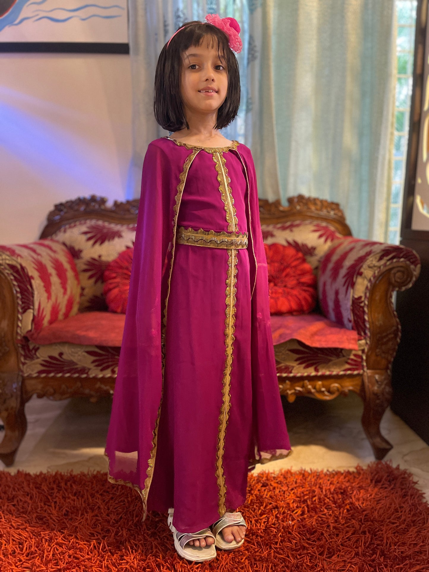 Designer Jalabiya Evening Gown For Youngsters