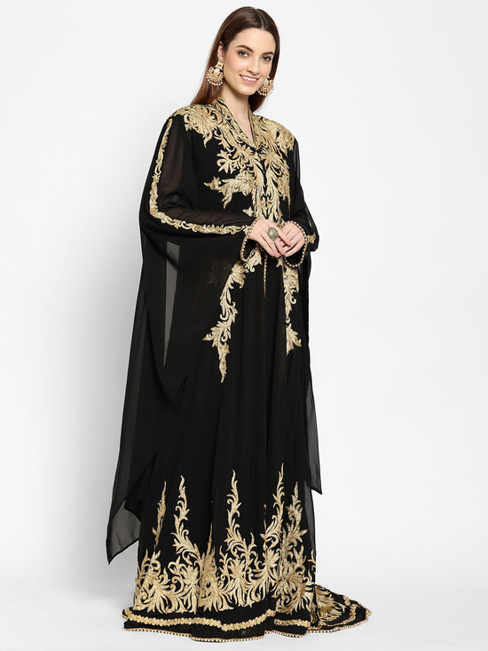 Traditional Abaya Embroidered Maxi - Maxim Creation