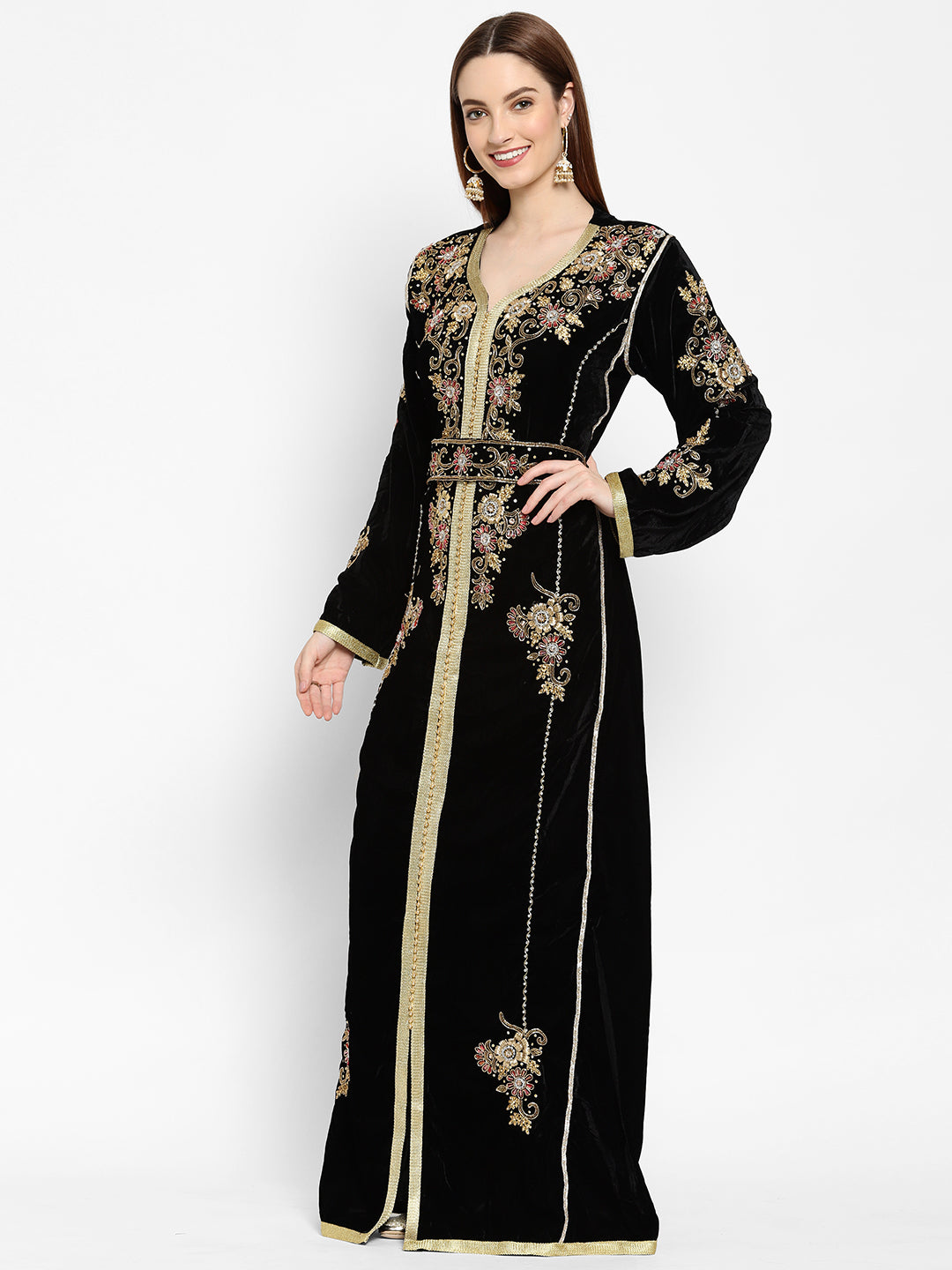 Hand Embroidered Abaya Wedding Gown - Maxim Creation