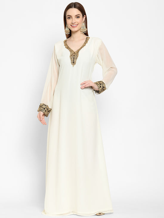 Charger l&amp;#39;image dans la galerie, Henna Party Wear Embroidered Gown - Maxim Creation
