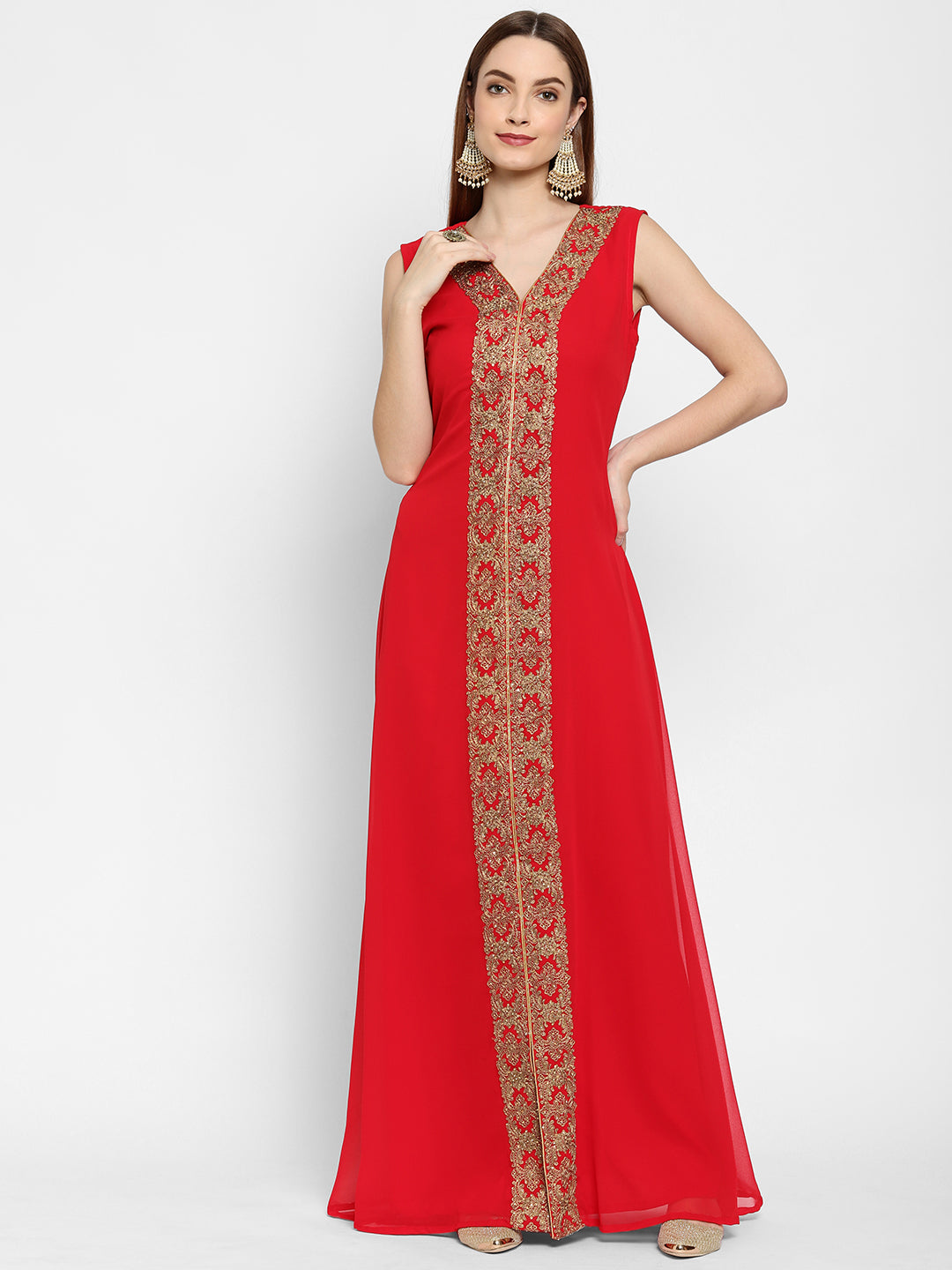 Cocktail Party Embroidered Caftan Dress Cocktail Party Embroidered Caftan Dress