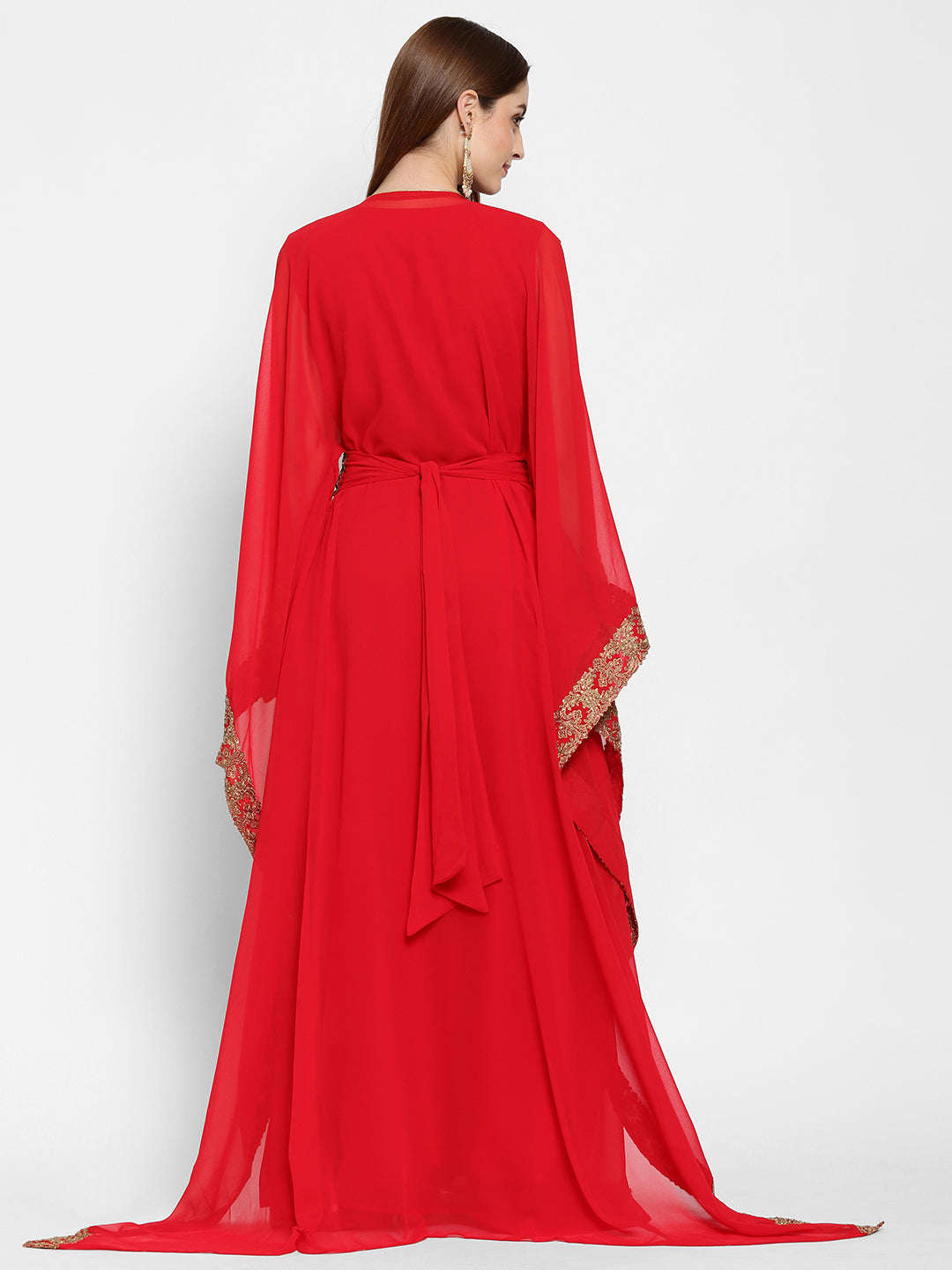 Load image into Gallery viewer, Cocktail Party Embroidered Caftan Dress - Maxim Creation
