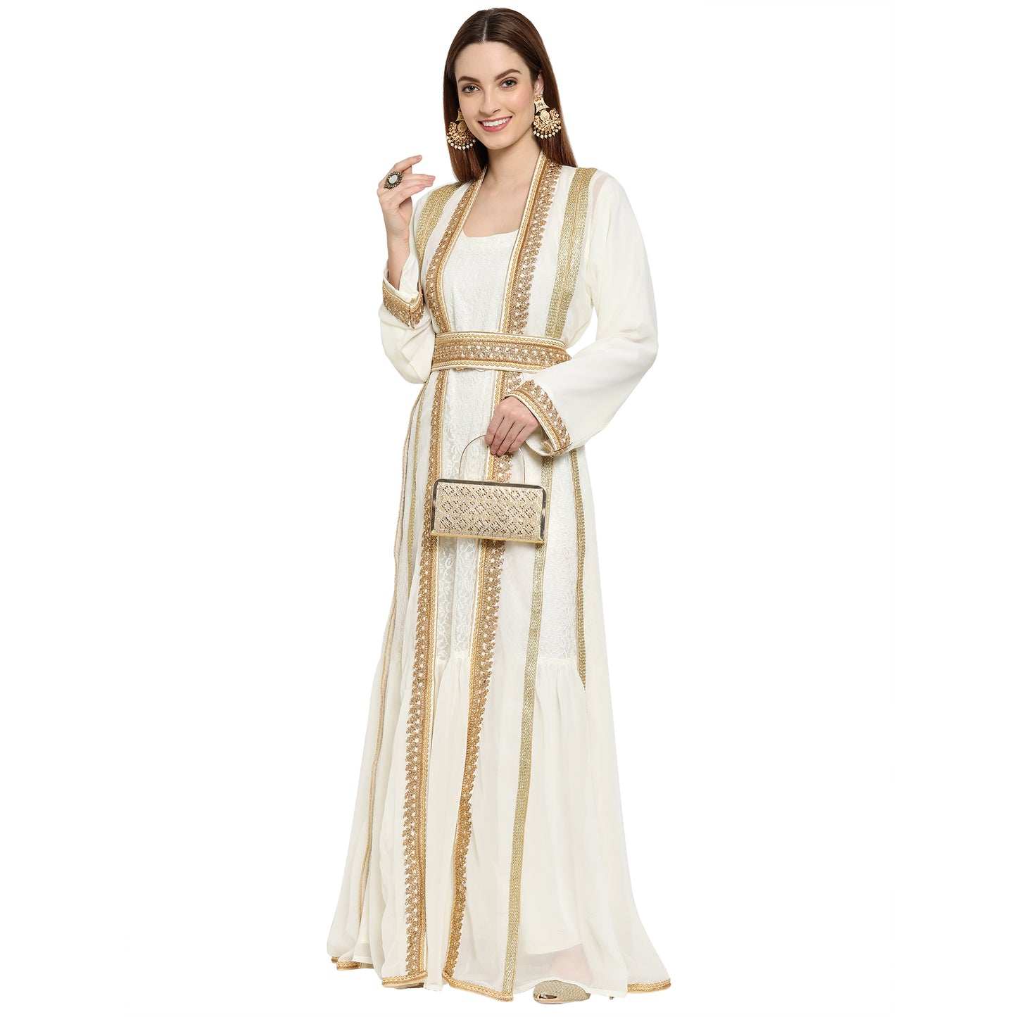Boho Style Cream Maxi Dress Maxim Creation Boho Style Cream Maxi Dress Maxim Creation