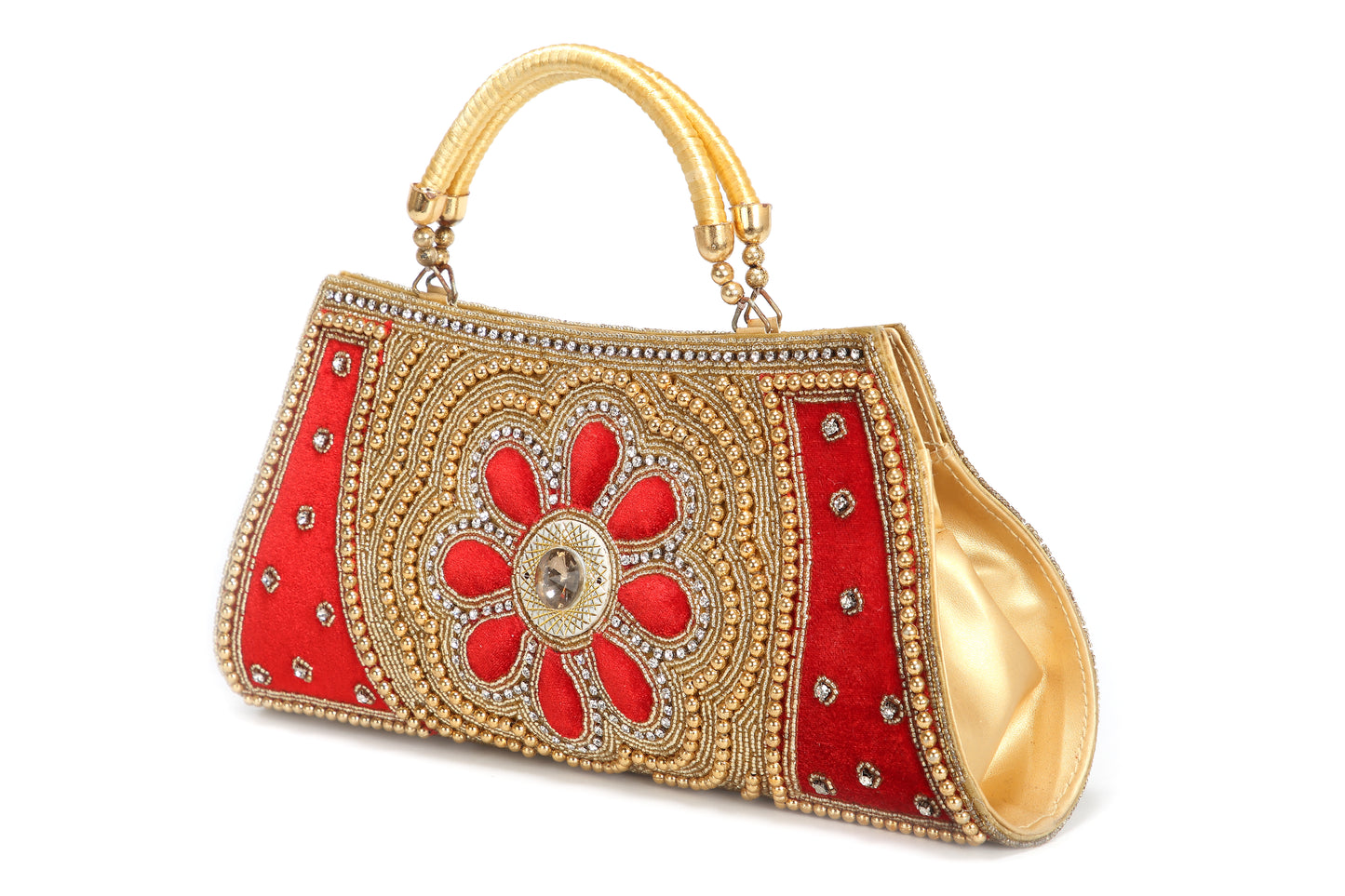 Floral Embroidered & Sequin Ladies Clutch - Maxim Creation
