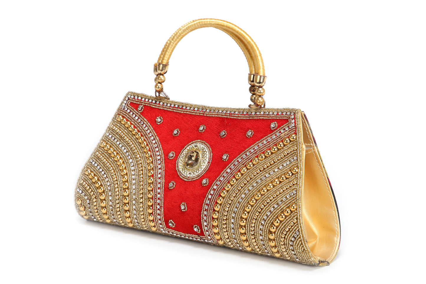 Ladies Handheld Party Clutch With Embroidery - Maxim Creation