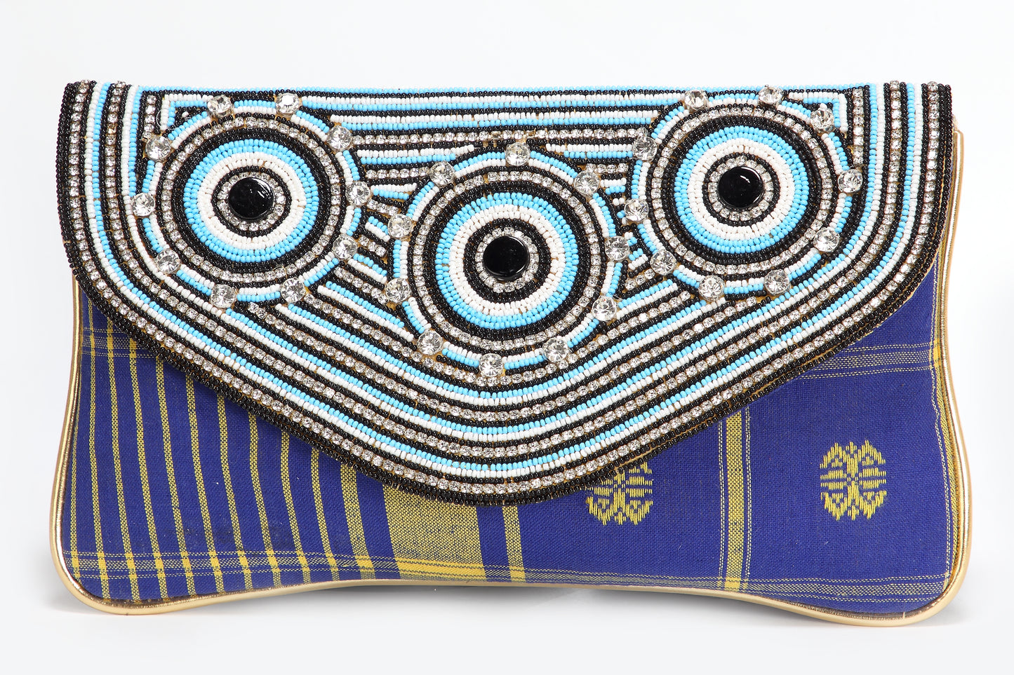 Load image into Gallery viewer, Tribal Style Beaded Handheld Clutch - Maxim Creation
