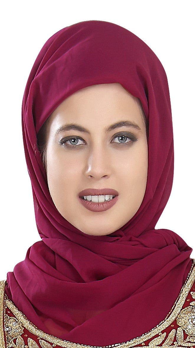 Georgette Dupatta Ladies Hijab S17 - Maxim Creation