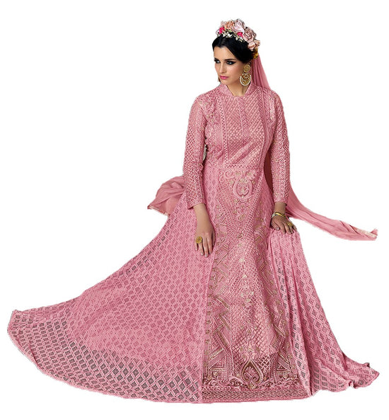Load image into Gallery viewer, Pink Indian Wedding Gown Traditional Sharara 105 - Maxim Creation
